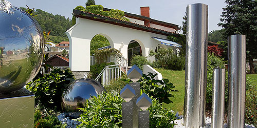 Edelstahlbrunnen Gartenbrunnen Zimmerbrunnen