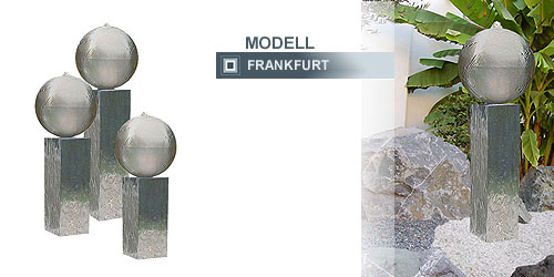 Edelstahlbrunnen Modell Frankfurt